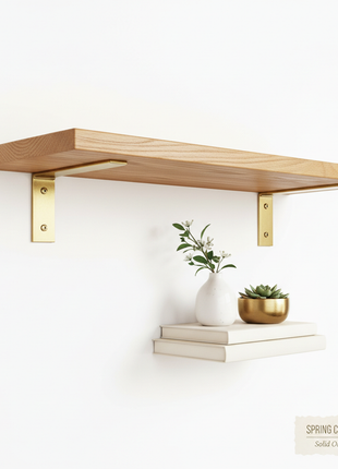 Spring Oak Floating Wall Shelf