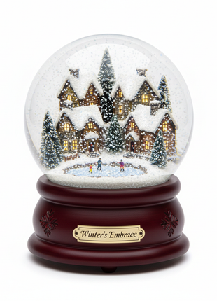 Classic Winter Village Snow Globe