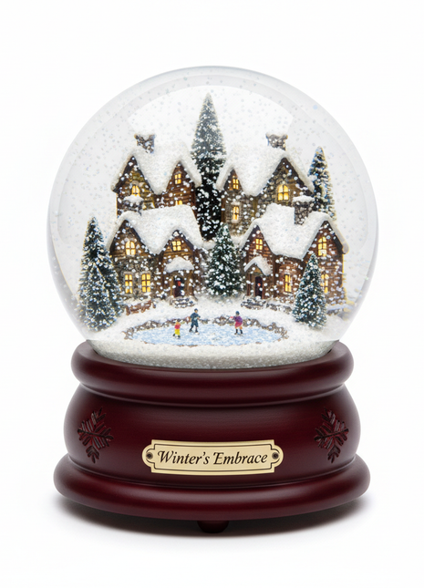 Classic Winter Village Snow Globe