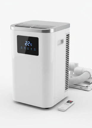 CoolMax 10000 BTU Portable Air Conditioner on white background