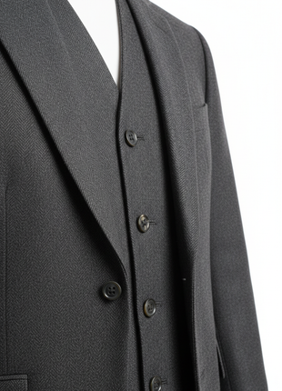 Charcoal Grey Three-Piece Suit