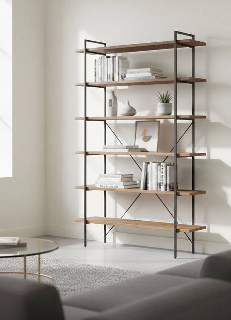 5-Tier Bookshelf Display Unit