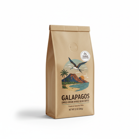 Ecuadorian Galápagos Volcanic Soil Coffee – Whole Bean 12oz