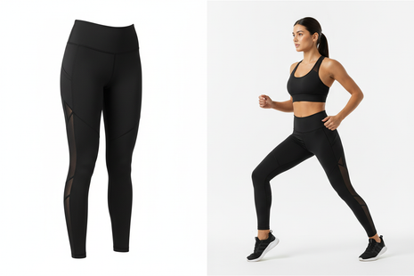 Obsidian Power Gym Set – black high-waist leggings and sports bra