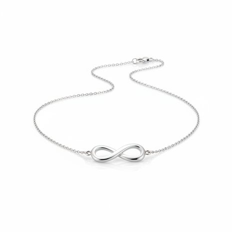 Infinity Symbol Necklace in sterling silver