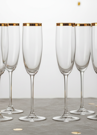 Aurore Champagne Flute Set (Set of 6)