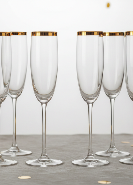 Aurore Champagne Flute Set (Set of 6)