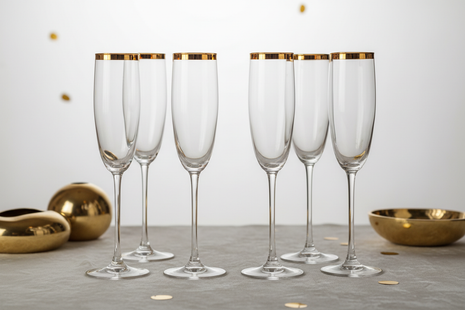 Aurore Champagne Flute Set (Set of 6)
