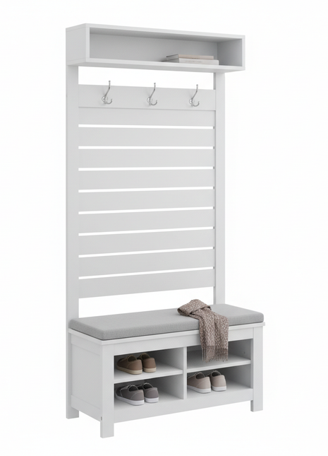 Entryway Hall Tree with Storage Bench