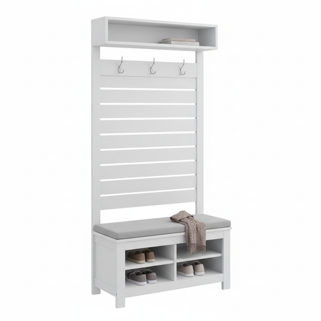 Entryway Hall Tree with Storage Bench