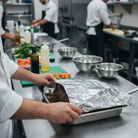 Heavy-Duty Aluminum Foil Roll