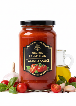 Organic Tomato Sauce - Basil & Garlic