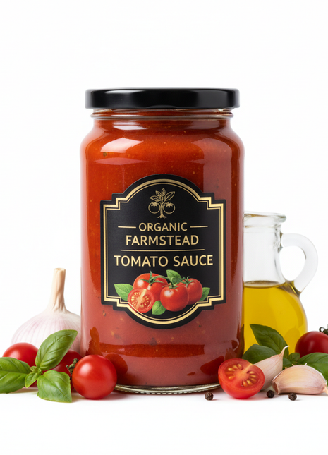 Organic Tomato Sauce - Basil & Garlic