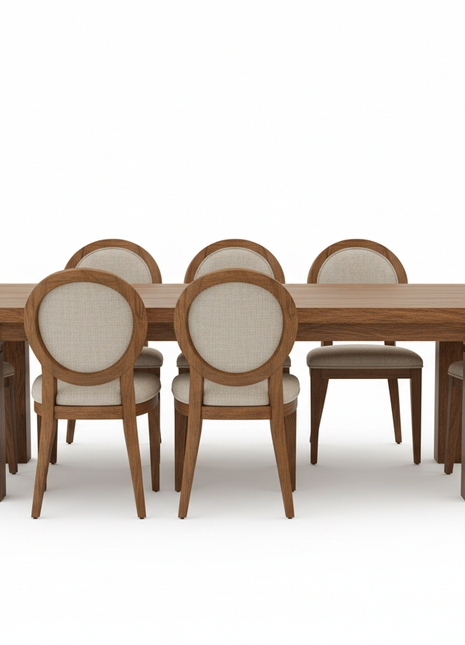 Round Marble Dining Table with 4 Velvet Accent Chairs