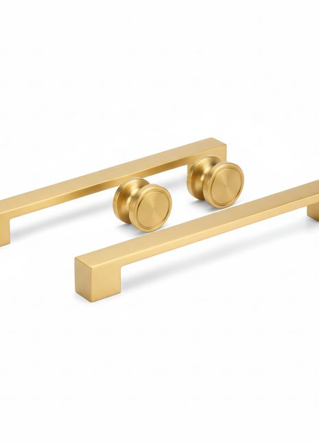 Brushed Brass Cabinet Hardware Set