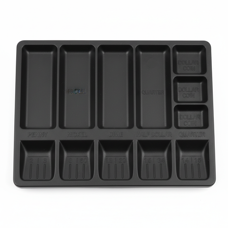 Coin Counting Tray - Top View
