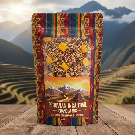 Peruvian Inca Trail Granola Mix – Quinoa, Mango & Cacao