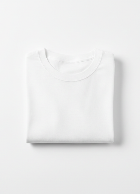 Classic White Crew Neck T-Shirt