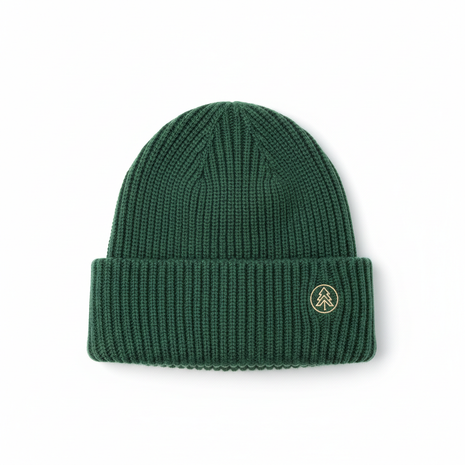 Embroidered Ribbed Beanie
