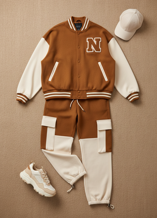 Varsity Luxe Bomber & Cargo Set