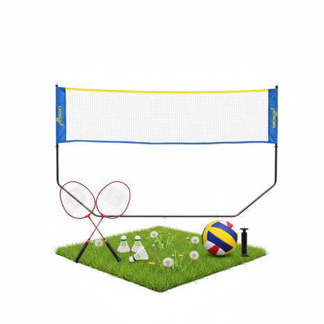 Outdoor Badminton & Volleyball Combo Set