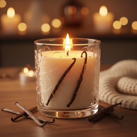 Vanilla Bean Bliss Scented Candle