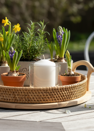 Rattan Garden Tray