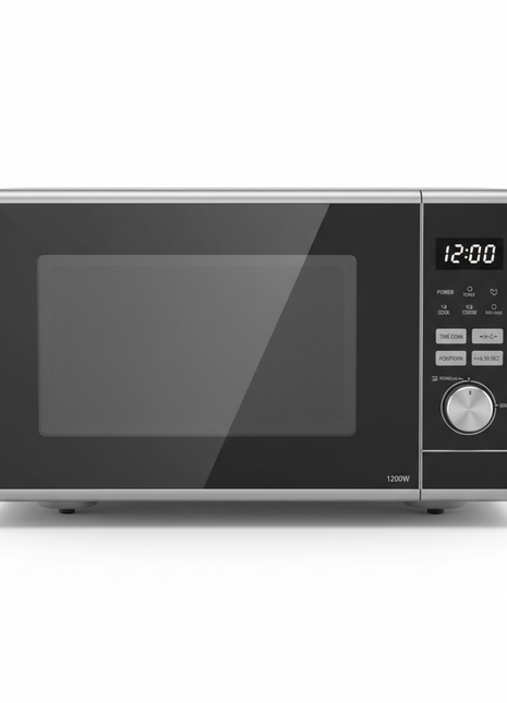 Over-the-Range Black Microwave with Built-In Ventilation