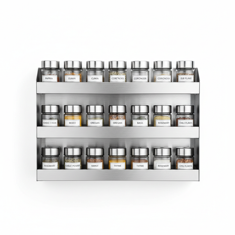 Stainless Steel Spice Rack Organizer