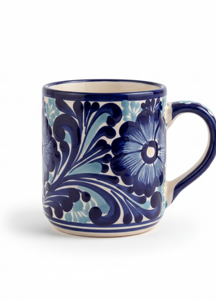 Talavera Ceramic Coffee Mug – Hand-Painted Mexican Design