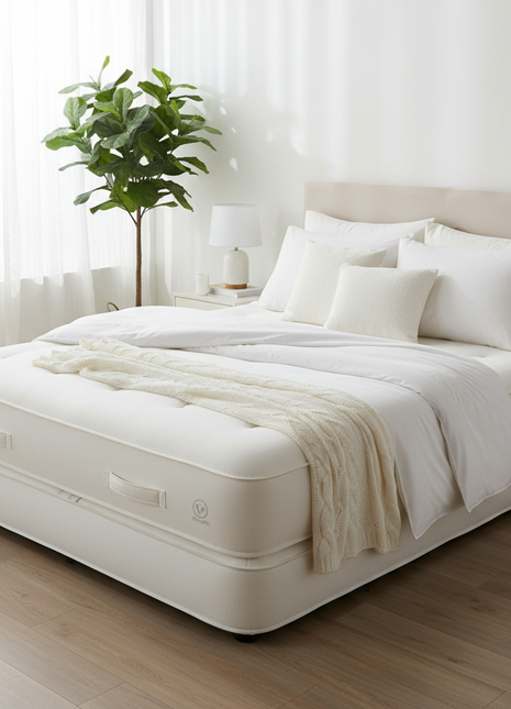 Premium Raised Air Mattress - Queen Size with Built-In Pump