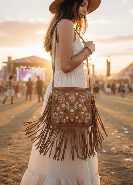 Boho Fringe Crossbody Bag