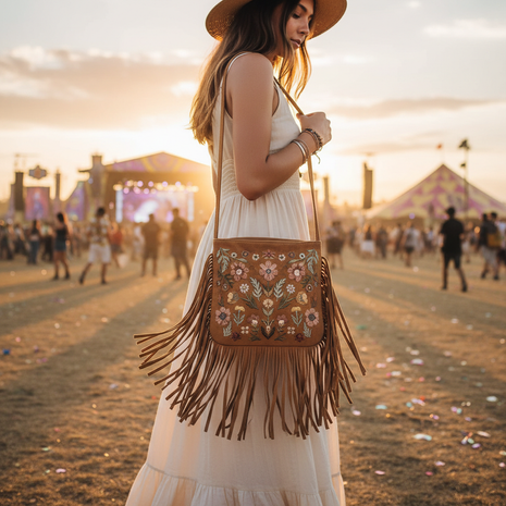 Boho Fringe Crossbody Bag