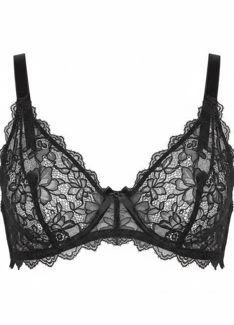Elegant Black Lace Bralette