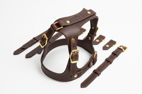 Heritage Leather Dog Harness