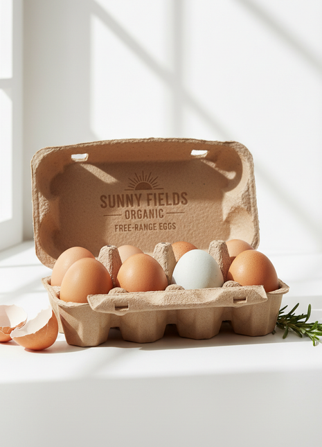 Organic Free-Range Eggs - Dozen