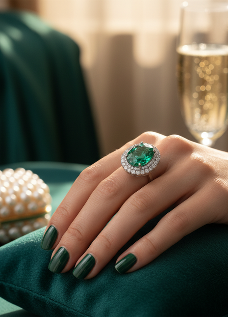 Emerald Cocktail Ring
