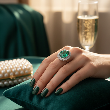 Emerald Cocktail Ring