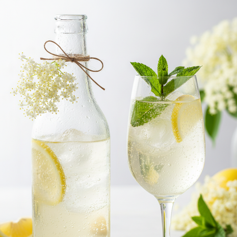 Sparkling Elderflower Lemonade