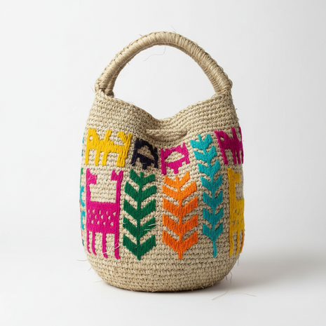 Handwoven Shigra Bag — Ecuadorian Agave Fiber Market Tote