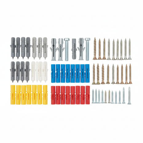 Heavy-Duty Wall Anchor & Screw Kit
