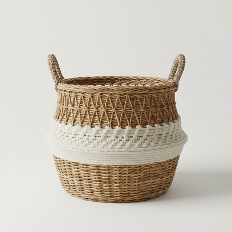 Large Woven Laundry Basket