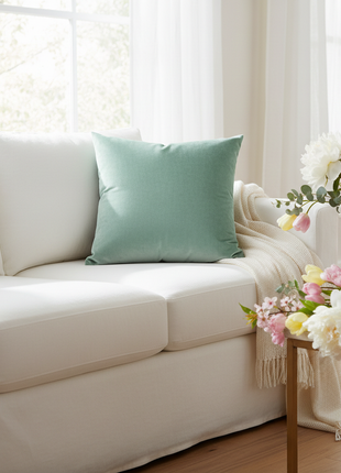 Mint Green Velvet Cushion