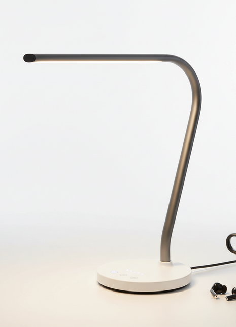 LED Desk Lamp - Adjustable Arm with Touch Controls & USB Port