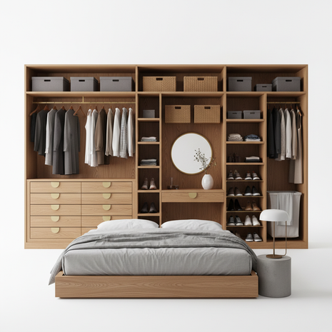 Modular Wardrobe Closet System - Premium Storage