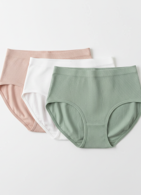 Women's High-Waist Cotton Brief Set (3-Pack)