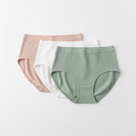 Women's High-Waist Cotton Brief Set (3-Pack)