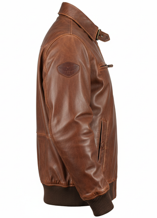 Vintage Bomber Leather Jacket