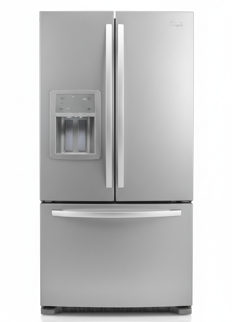 French Door Refrigerator with Ice & Water Dispenser - 25 Cu Ft Stainless Steel