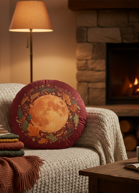 Harvest Moon Throw Pillow